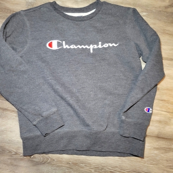 Champion Pullover Sweatshirt Boys Size Medium‎ Gray  Kids/Youth - Picture 1 of 5